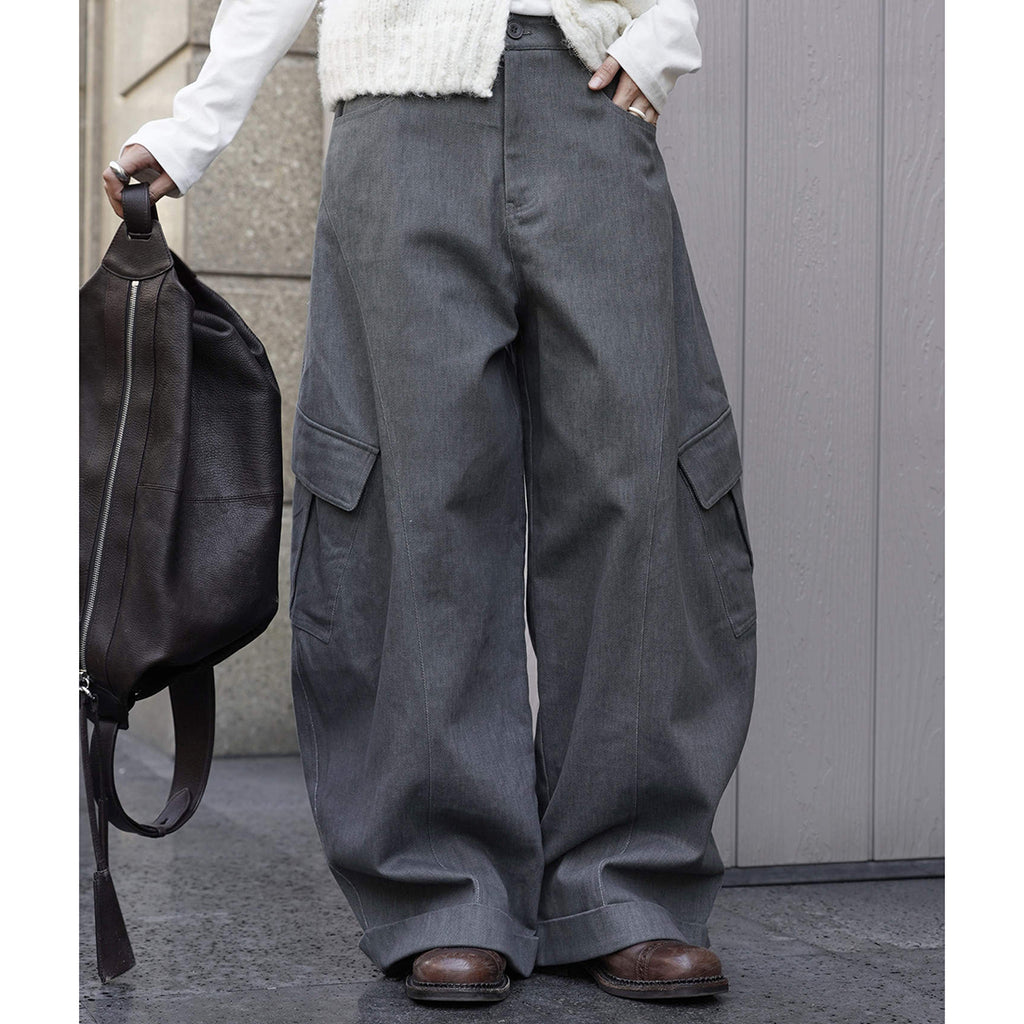 Side pocket loose casual work pants