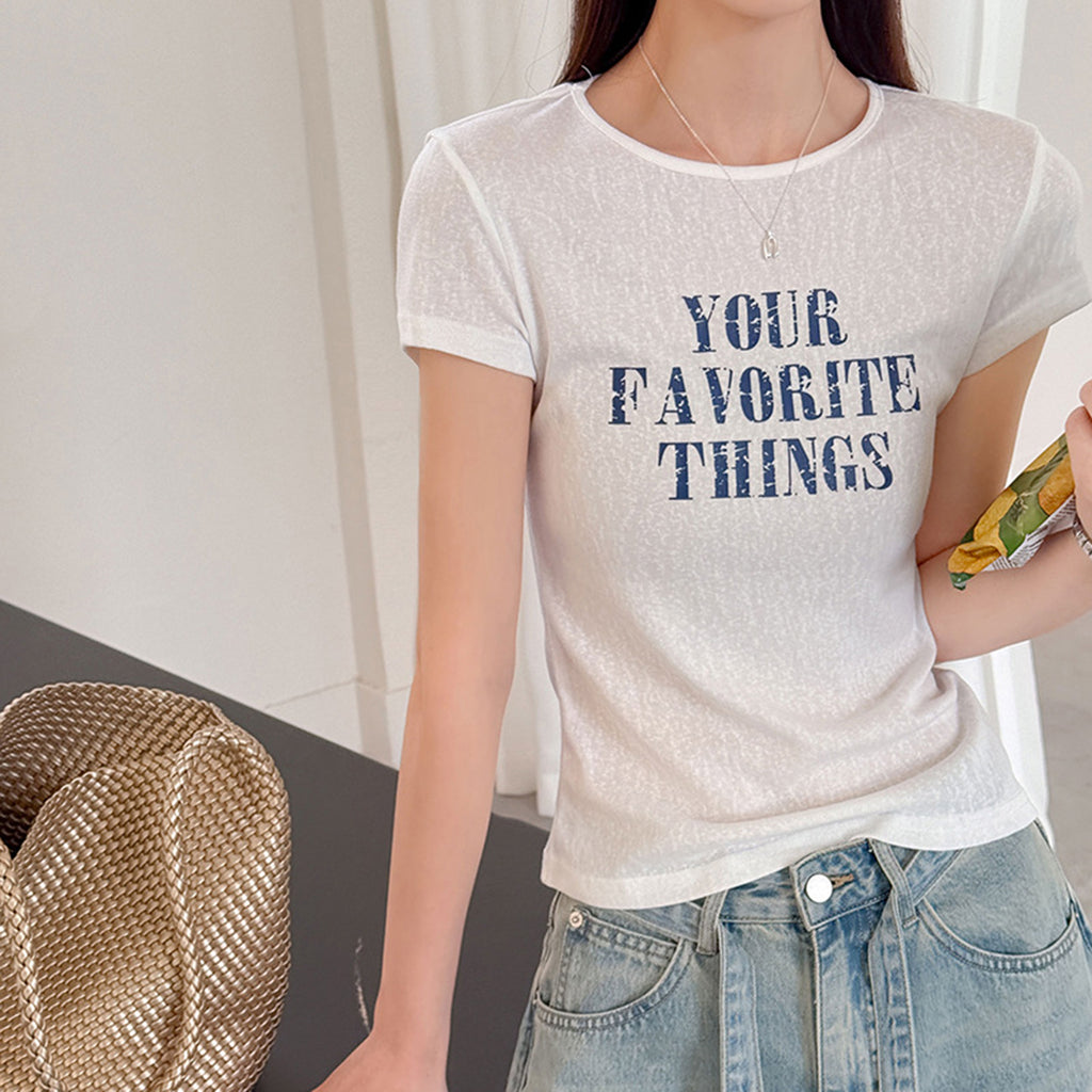 Women’s "Your Favorite Things" Fitted Short-Sleeve T-Shirt