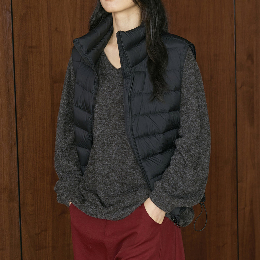 Retro V-neck plush knitted long sleeved loose sweater top