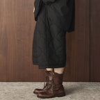 Simple elastic waistband clip cotton concealed grid casual loose pants