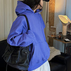 Retro loose long sleeved hooded sweatshirt