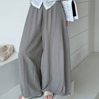Women’s Linen-Blend High-Waisted Wide-Leg Pants
