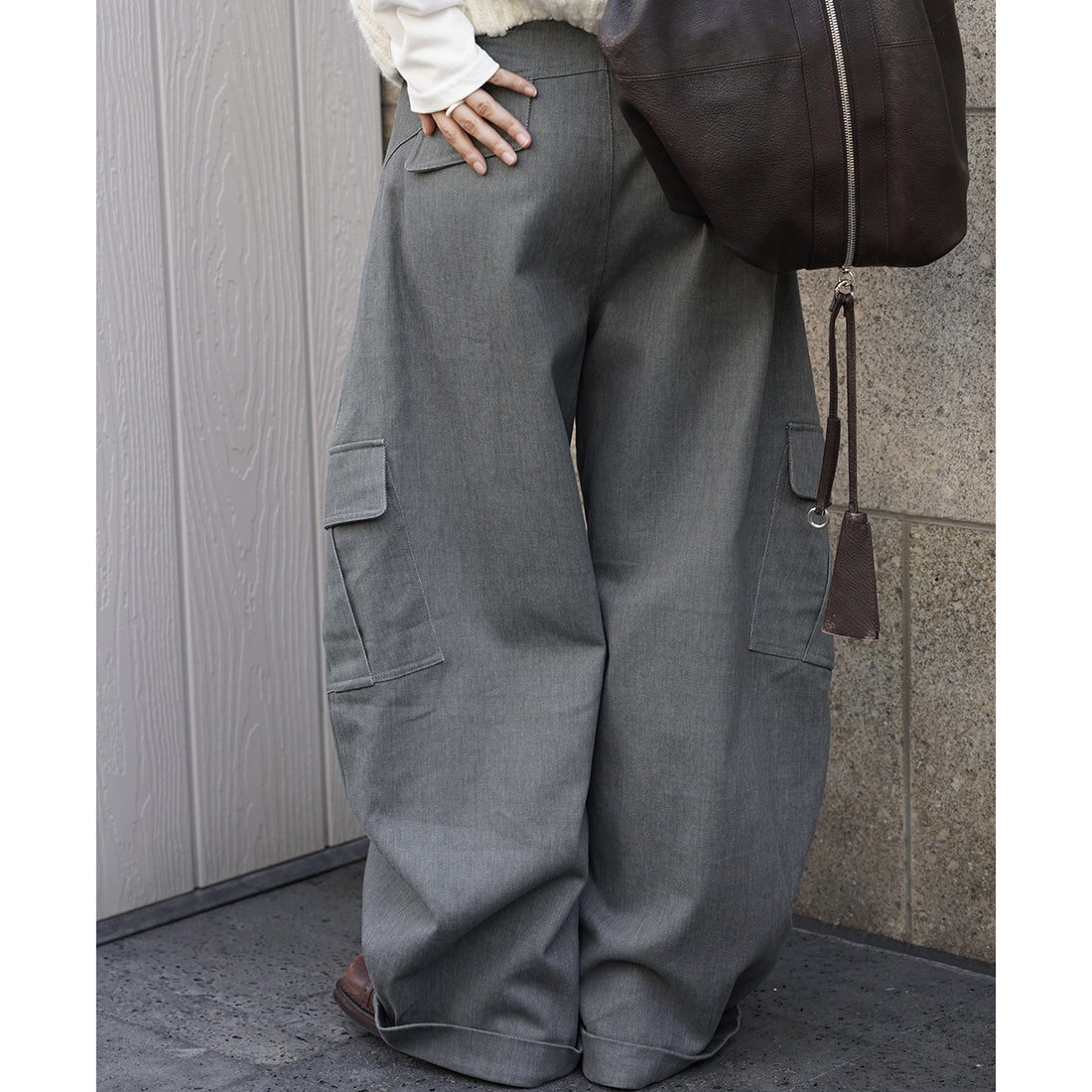 Side pocket loose casual work pants