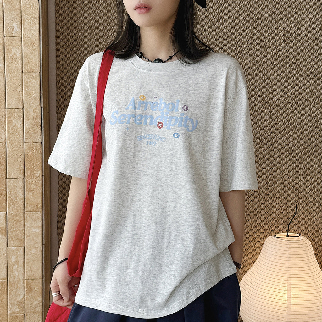 Women’s Oversized Arrebol Serendipity Graphic Cotton T-Shirt