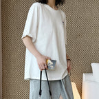 Women’s Oversized California Letter Print Cotton T-Shirt