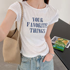 Women’s "Your Favorite Things" Fitted Short-Sleeve T-Shirt