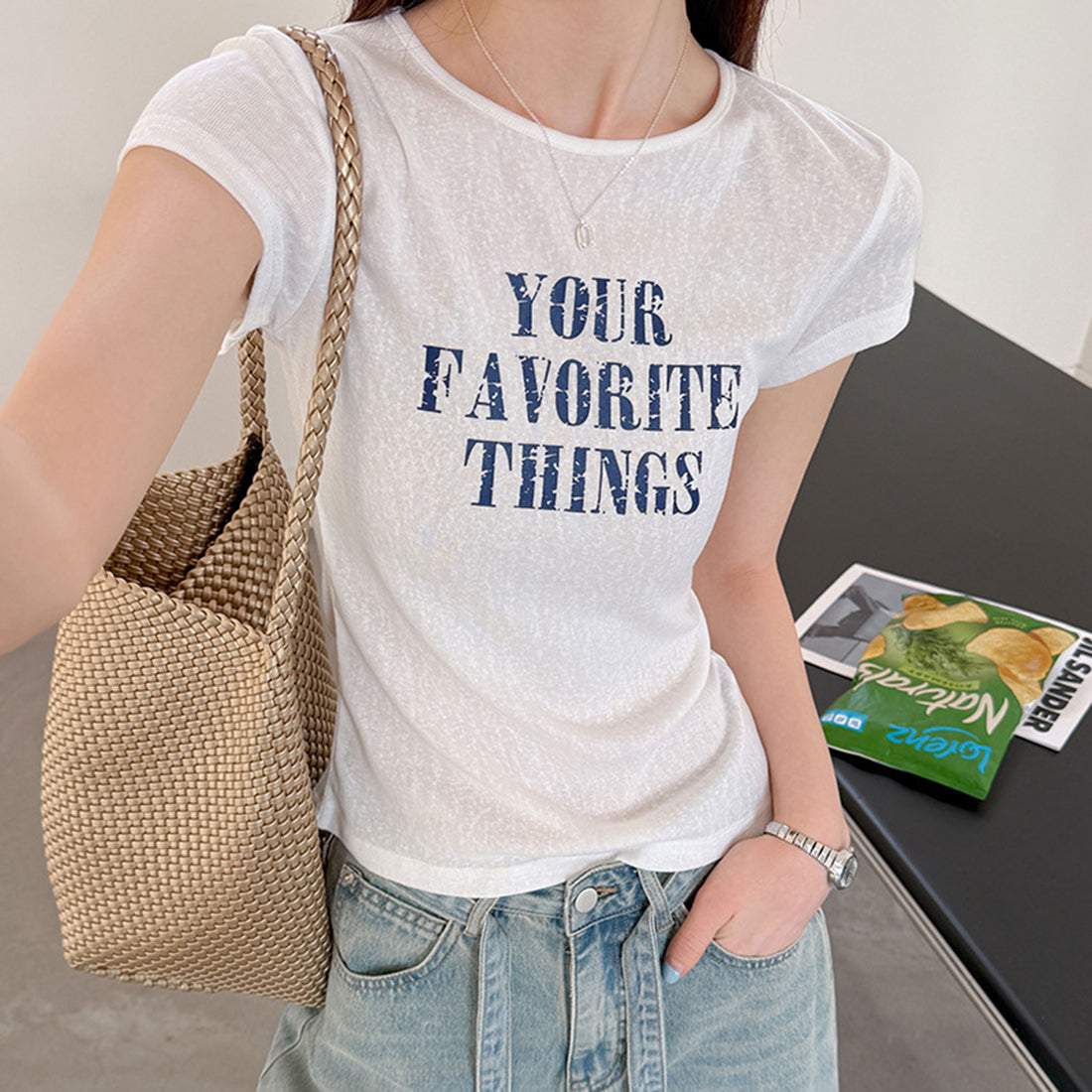 Women’s "Your Favorite Things" Fitted Short-Sleeve T-Shirt