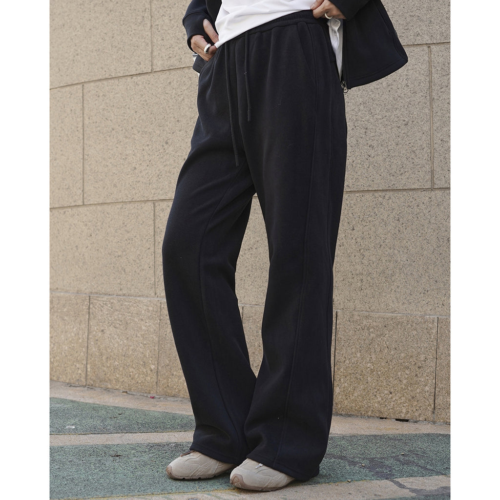 Elastic waist drawstring casual and comfortable pants