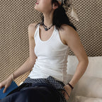 Women’s Slim Fit Racerback Ribbed Tank Top