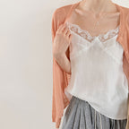 Women’s Linen-Blend Lace Trim Camisole