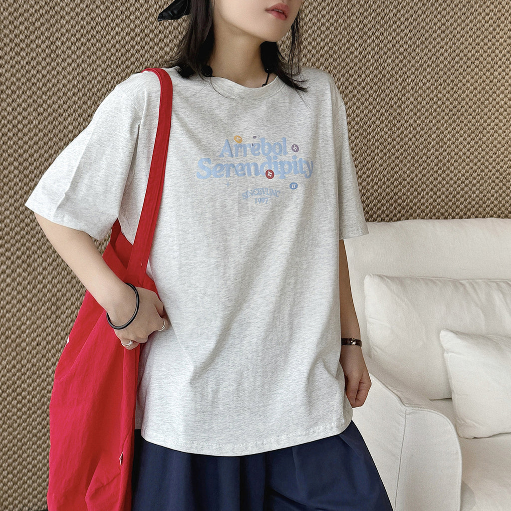Women’s Oversized Arrebol Serendipity Graphic Cotton T-Shirt