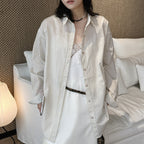 Oversized Cotton Striped Shirt