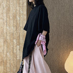 Loose fit round neck short sleeve oversized t shirt