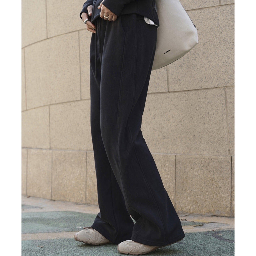 Elastic waist drawstring casual and comfortable pants