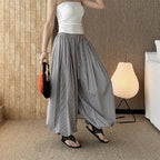 Decorative Balloon Pants Buttoned Cuffed Pants