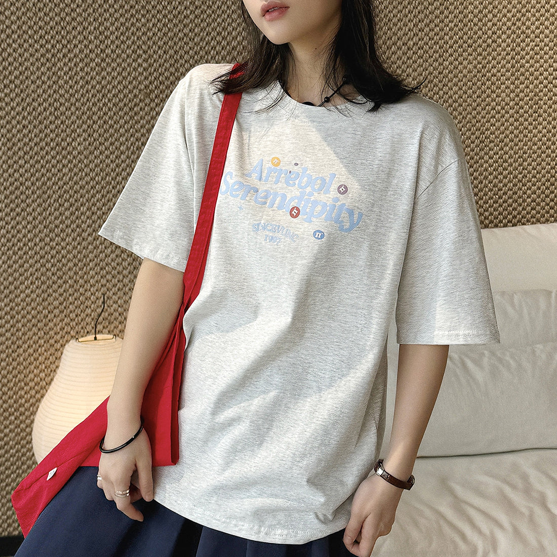 Women’s Oversized Arrebol Serendipity Graphic Cotton T-Shirt