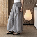 Decorative Balloon Pants Buttoned Cuffed Pants