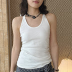 Women’s Slim Fit Racerback Ribbed Tank Top