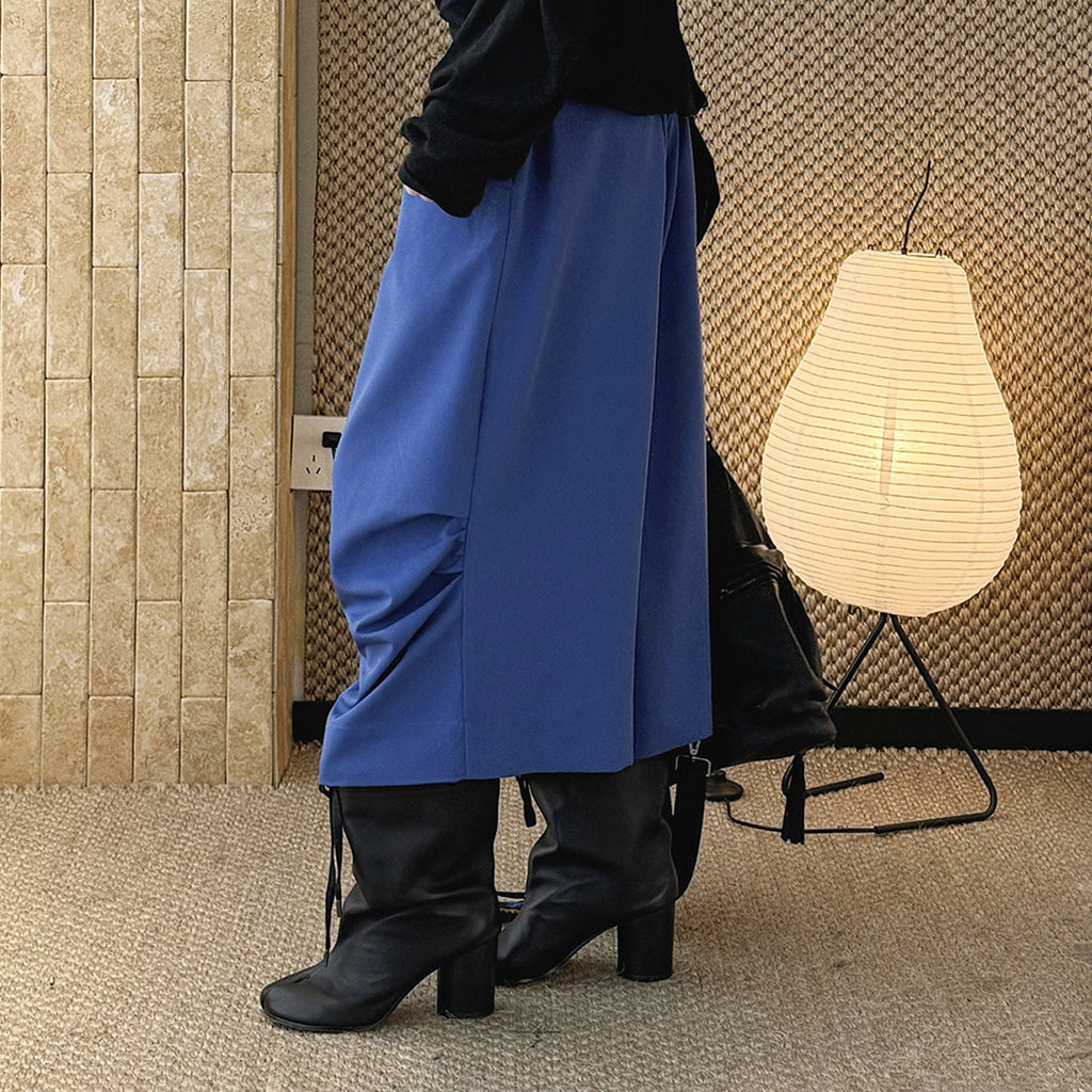 high waist wide leg pants lyocell cotton draped loose trousers casual pleated baggy pants