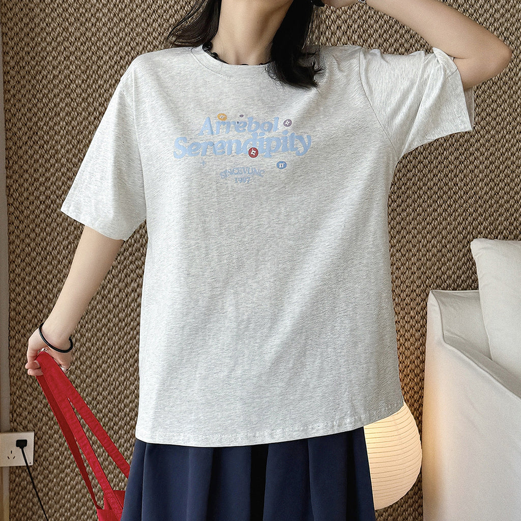 Women’s Oversized Arrebol Serendipity Graphic Cotton T-Shirt