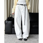 Vintage high waisted washed distressed loose wide leg jeans