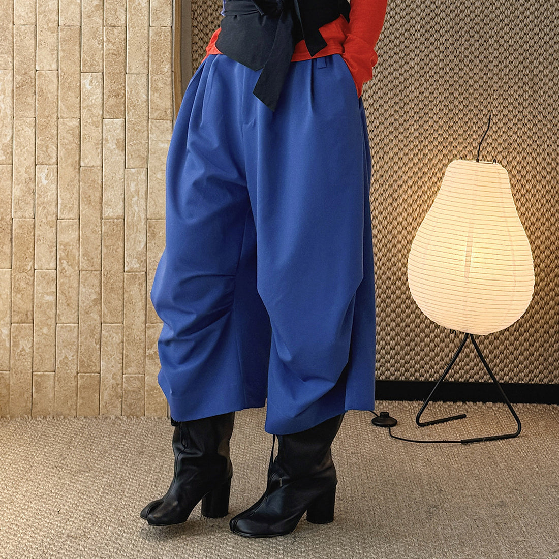 high waist wide leg pants lyocell cotton draped loose trousers casual pleated baggy pants