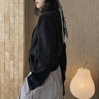 Stand collar cropped structured blazer jacket