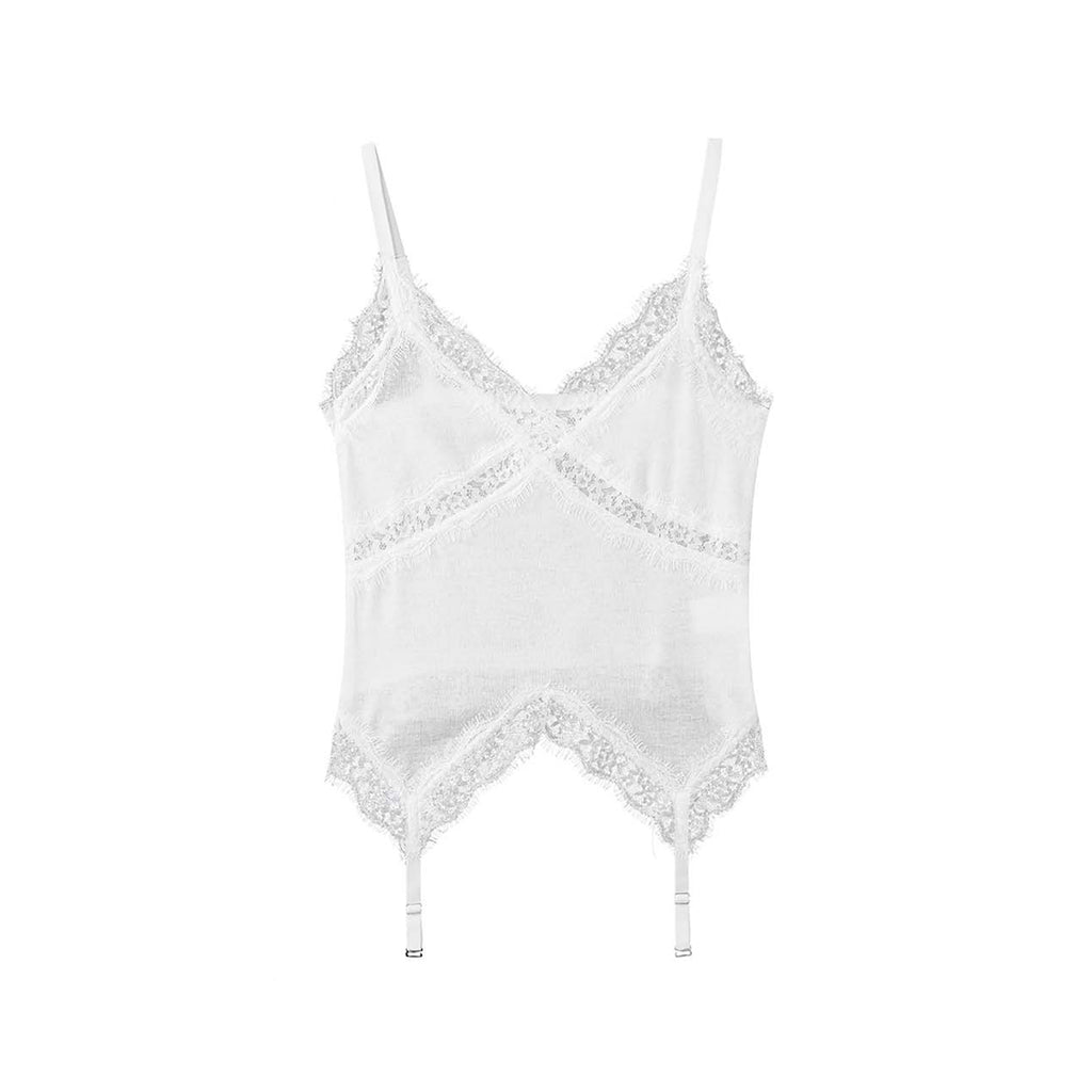 Women’s V-Neck Lace Deconstructed Camisole