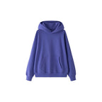 Retro loose long sleeved hooded sweatshirt