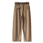 Stitch versatile casual straight leg wide leg pants