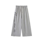 Women’s Oversized Wide Leg Sweatpants with Letter Print