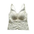 Women’s Lace Corset Camisole with Built-in Bra