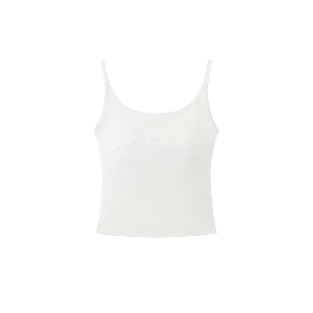 American sporty solid color slim fitting tank top