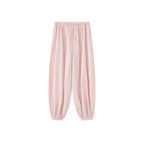 High waist cotton linen balloon pants loose casual wide leg trousers