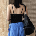 Women’s V-Neck Lace Camisole with Built-in Bra