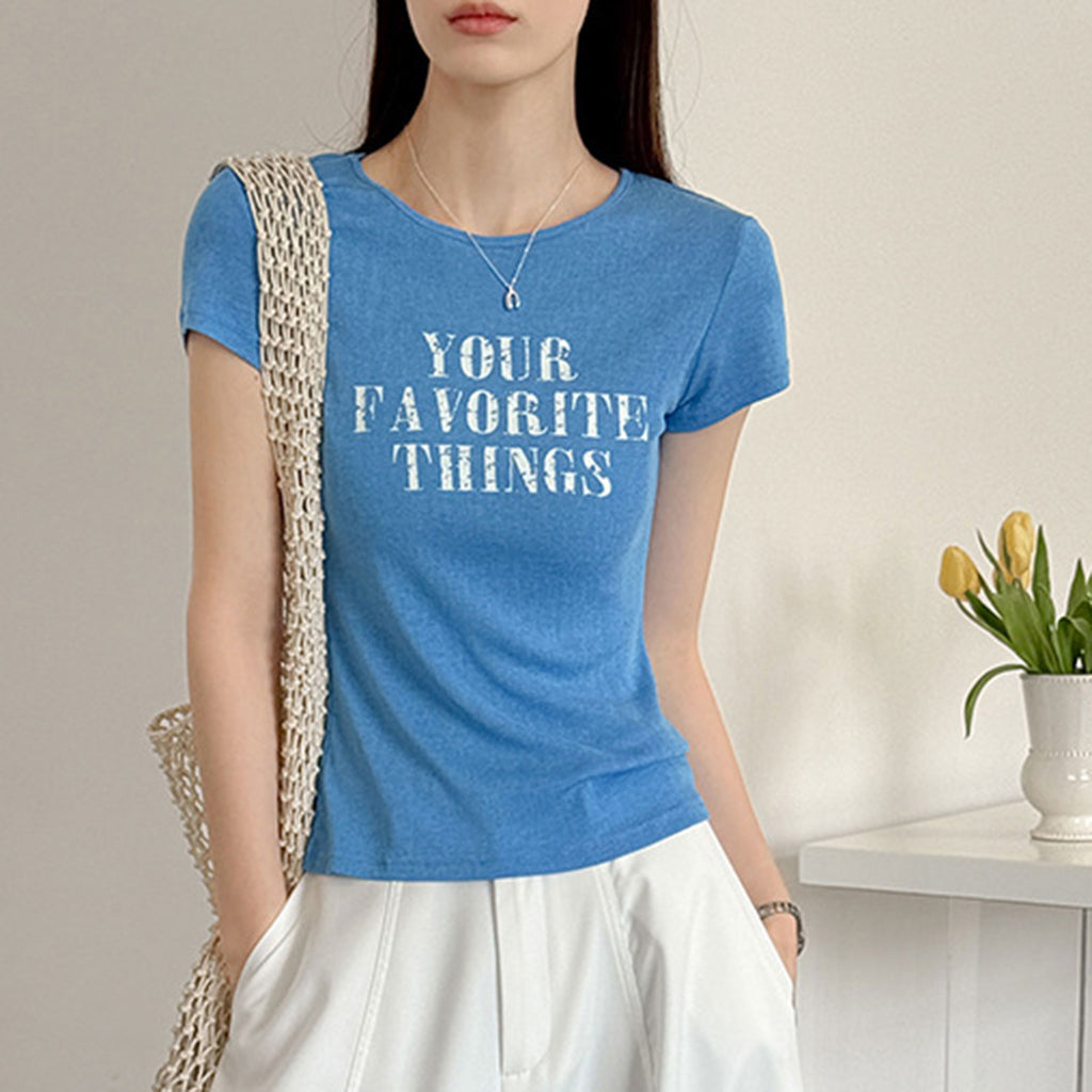 Women’s "Your Favorite Things" Fitted Short-Sleeve T-Shirt