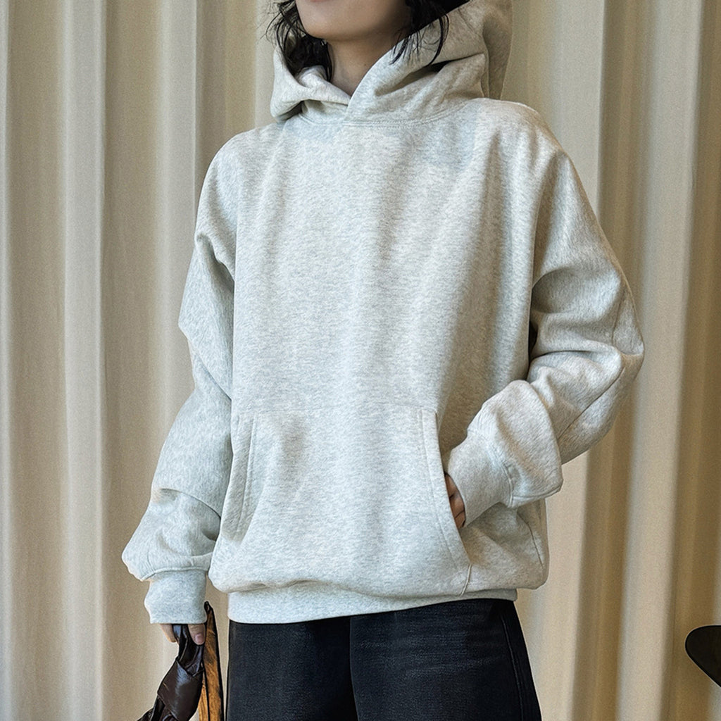 Retro loose long sleeved hooded sweatshirt