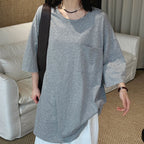 Oversized Cotton Pocket T-Shirt