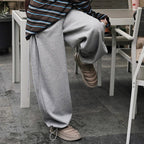 Elastic high waisted side straps and loose wide leg pants