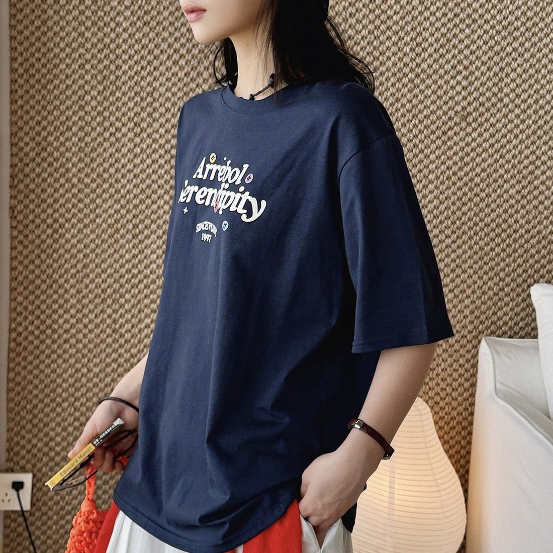 Women’s Oversized Arrebol Serendipity Graphic Cotton T-Shirt