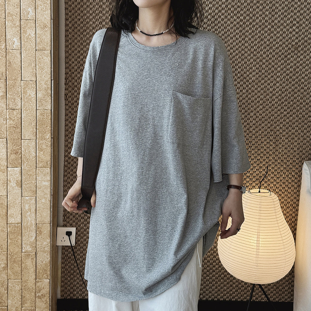 Oversized Cotton Pocket T-Shirt