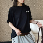 Women’s Oversized California Letter Print Cotton T-Shirt