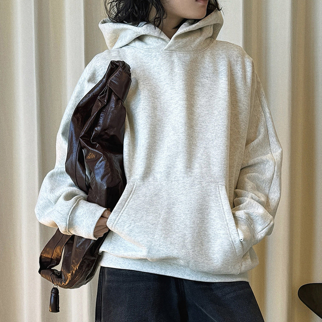 Retro loose long sleeved hooded sweatshirt