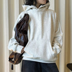 Retro loose long sleeved hooded sweatshirt