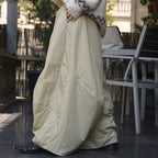 Minimally spliced high waisted fleece loose pants