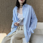Oversized Cotton Striped Shirt