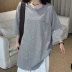 Oversized Cotton Pocket T-Shirt