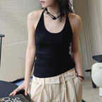 Women’s Slim Fit Racerback Ribbed Tank Top