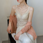 Women’s Lace Corset Camisole with Built-in Bra