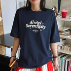 Women’s Oversized Arrebol Serendipity Graphic Cotton T-Shirt